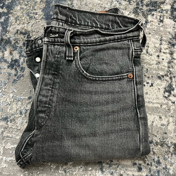 Levi's 501’s Skinny Jeans Coal Black Grey - Picture 4 of 10